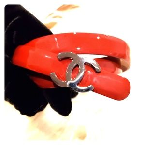 Chanel Red Patent Leather thin Belt size 90/36